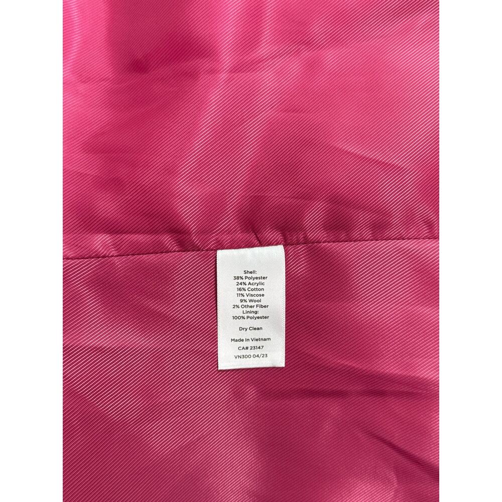 Talbots Pink Military Coat Women’s Plus Size 14W Wool Blend Gold Button Jacket - Picture 13 of 14